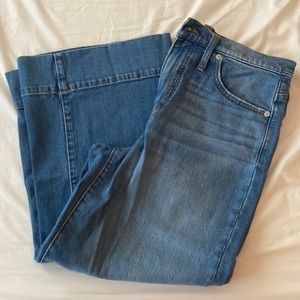 EUC 28 Madewell wide-leg high-rise cropped jeans